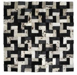 Kvadrat T�ppe, Nat/Sort, 140x140 cm