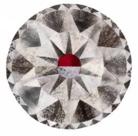 Rundt T�ppe Natur 148x148 cm.