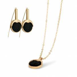 Smykkes�t m. S�lskind - Guld/Sort