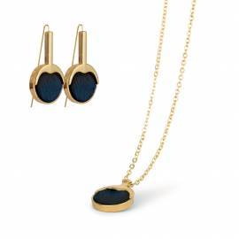 Smykkes�t m. S�lskind - Guld/Navy