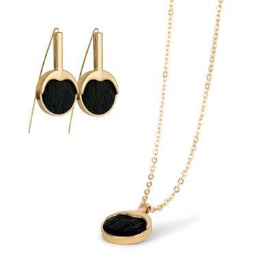 Smykkes�t m. S�lskind - Guld/Sort