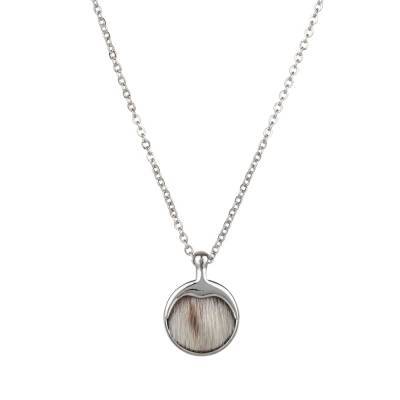 Halsk�de m. S�lskind - S�lv/Natur