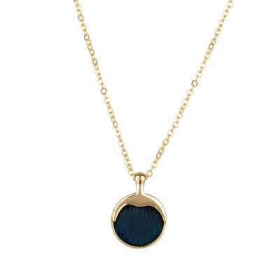 Halsk�de m. S�lskind - Guld/Navy
