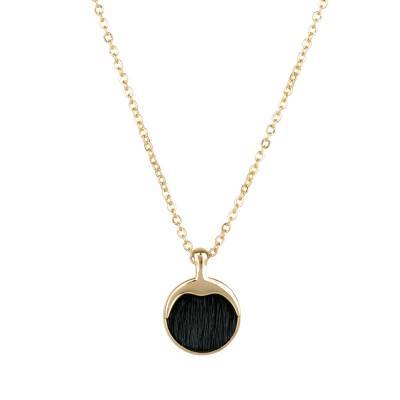 Halsk�de m. S�lskind - Guld/Sort